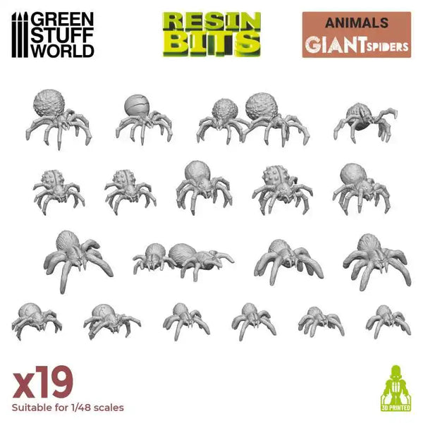 3D printed set - Big Spiders 12297