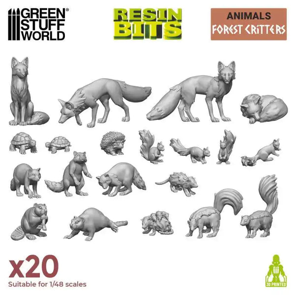 3D printed set - Forest Animals 12302