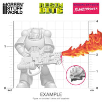 3D printed set - Flamethrower Effect 10x 12363