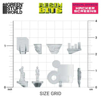 3D printed set - Hacker Screens 26x 12366