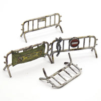 Green Stuff World 3D printed set - Metal Barricades 1:48 12416