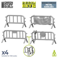 Green Stuff World 3D printed set - Metal Barricades 1:48 12416