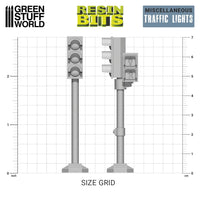 Green Stuff World 3D printed set - Traffic Lights 70mm 1:48 12419