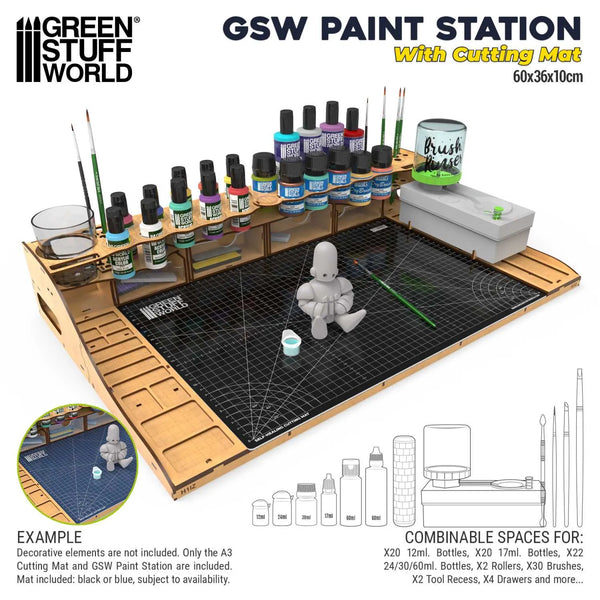 Green Stuff World Paint Station with Cutting Mat 12421