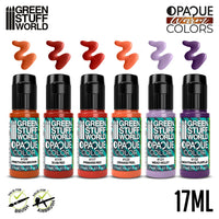 Green Stuff World Opaque Paint Set - Warm Colours 12533