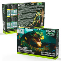 Green Stuff World Opaque Paint Set - Green Colours 12535