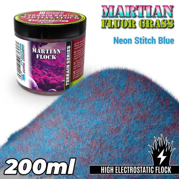 Martian Fluor Grass - Neon Stitch Blue - 200ml 12616