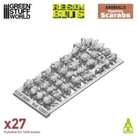 3D printed set - Egyptian Scarabs 27x 12665
