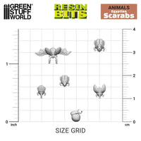 3D printed set - Egyptian Scarabs 27x 12665