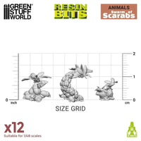 3D-gedrucktes Set – Schwarm von Skarabäen 12x 12666