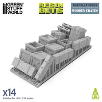 Green Stuff World Wooden Crates 1:48 12682
