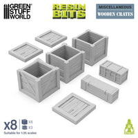 Green Stuff World Wooden Crates 1 op 35 12707
