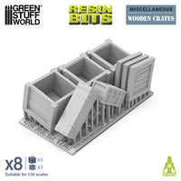 Green Stuff World Wooden Crates 1 op 35 12707