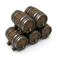 Green Stuff World Stackable Wooden Barrels 1 op 35 12708