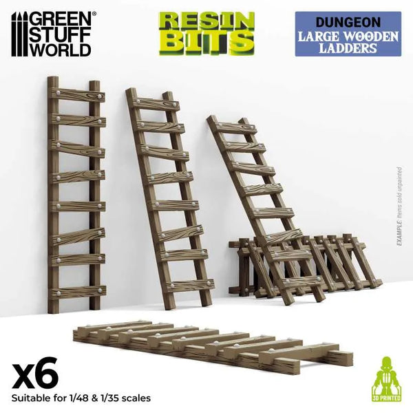 Large Wooden Ladders 1-48-1-35 12720