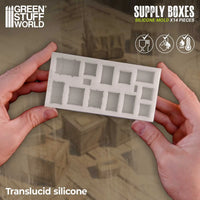 Green Stuff World Silicone Molds - Supply Boxes 1:48-1:35 12728