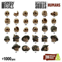 1000x Battlefield Resin Skulls 1:48-1:35 12743