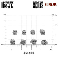 1000x Battlefield Resin Skulls 1:48-1:35 12743