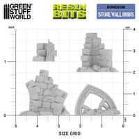 Green Stuff World Stone wall ruins 12745