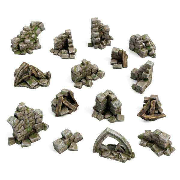 Green Stuff World Stone wall ruins 12745