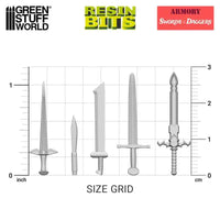 3D printed set - Swords & Daggers 30x 12791