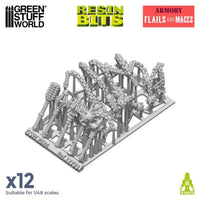 3D-gedrucktes Set – Flegel und Streitkolben 12x 12793