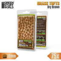 Grass TUFTS - 12mm self-adhesive - 75x - Dry Brown 12940
