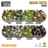 Grass TUFTS - 12mm self-adhesive - 75x - Burnt 12944