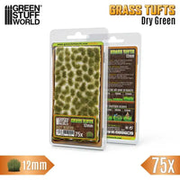 Grasbüschel - 12 mm selbstklebend - 75 Stück - Trockengrün 12941