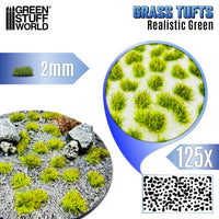 Green Stuff World Static Grass Tufts 2 mm - Realistic Green 12945
