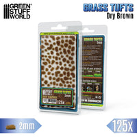 Green Stuff World Static Grass Tufts 2 mm - Dry Brown 12951