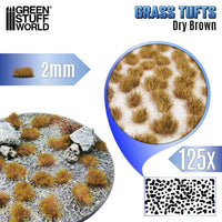 Green Stuff World Static Grass Tufts 2 mm - Dry Brown 12951