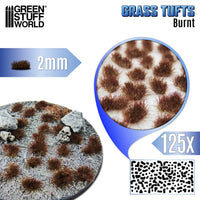 Green Stuff World Static Grass Tufts 2 mm - Burnt Brown 12952
