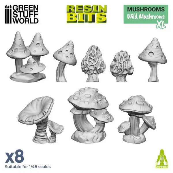 3D printed set - Wild Mushrooms XL 12962