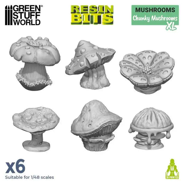 3D printed set - Chunky Mushrooms XL 12963