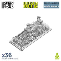 3D printed set - Goblin Symbols 12965