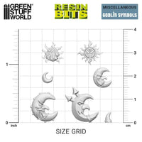 3D printed set - Goblin Symbols 12965