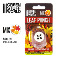 Miniature Leaf Punch Mix Bladeren RED 1310 Bladpons