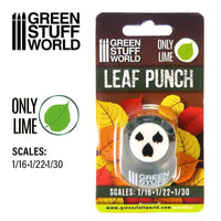 Miniature Leaf Punch Lime Dark Green Bladpons 1311