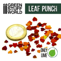 Miniature Leaf Punch Lime Dark Green Bladpons 1311