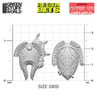 3D printed set - Pleasure God Tower Shields 6x 13188