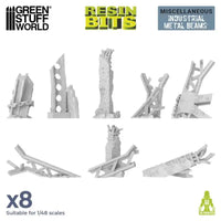 3D printed set - Industrial Metal Beams 13206
