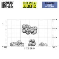 3D printed set - Piles of Skulls 1:48 13298