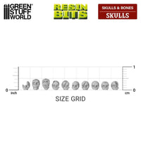 85x Resin Skulls 1343