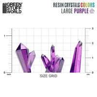 PURPLE Resin Crystals - Large 13515