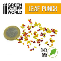 Miniature Leaf Punch Oak Orange Bladpons 1354