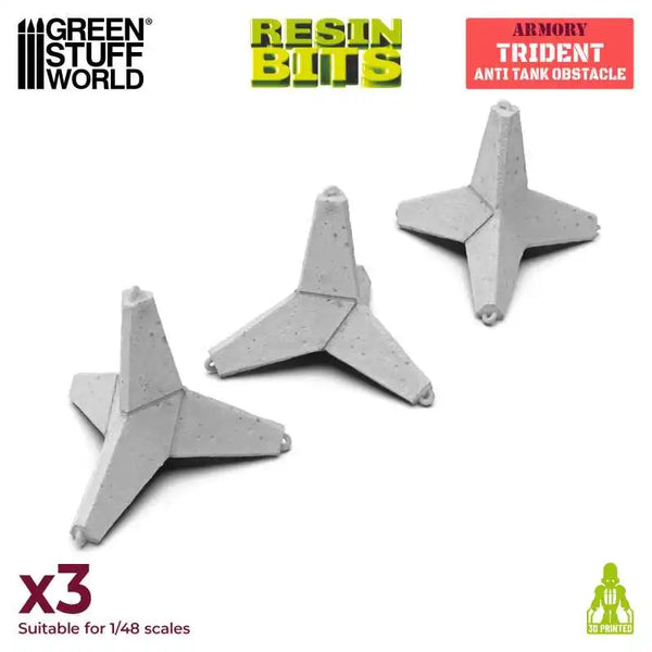 3D printed set - Trident Anti Tank Obstacle 13599