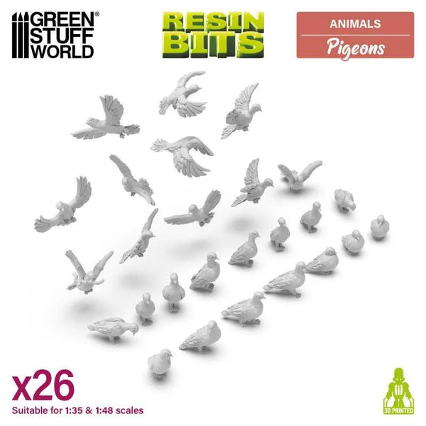 3D printed set - Pigeons 13642