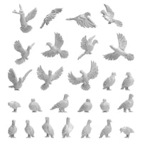 3D printed set - Pigeons 13642