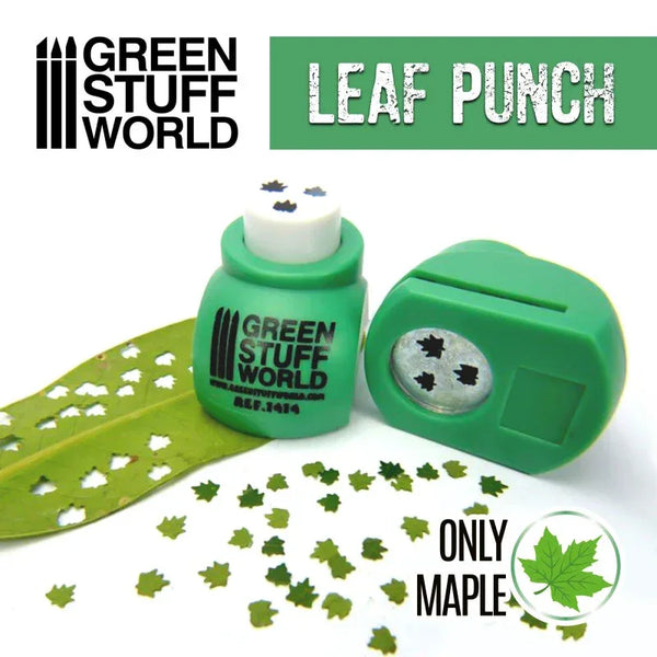 Miniature Leaf Punch Esdoorn MEDIUM GREEN 1414 Bladpons